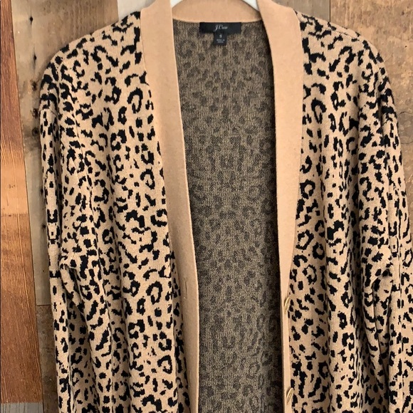 J. Crew Sweaters - J.crew leopard print cardigan, NWOT